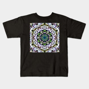 Floral Mandala Kaleidoscope Kids T-Shirt